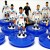 Subbuteo Andrew Table Soccer Hertha Berlin 2006-2007 on Classic hasbro Bases